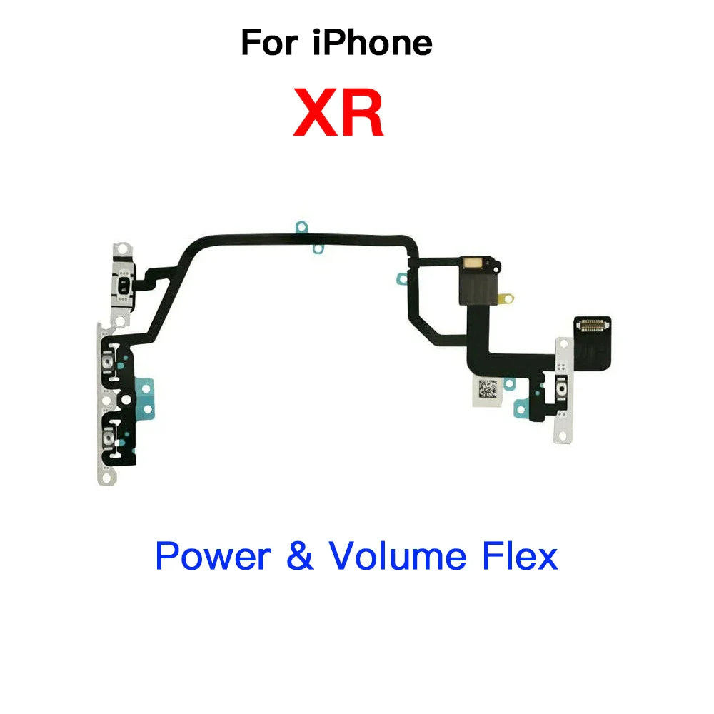 iPhone 7–11 Pro Max Power & Volume Flex Cable with LED Flash