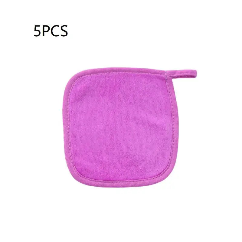 Microfiber Makeup Remover Cloths – 5/7 Pcs Reusable Face Pads