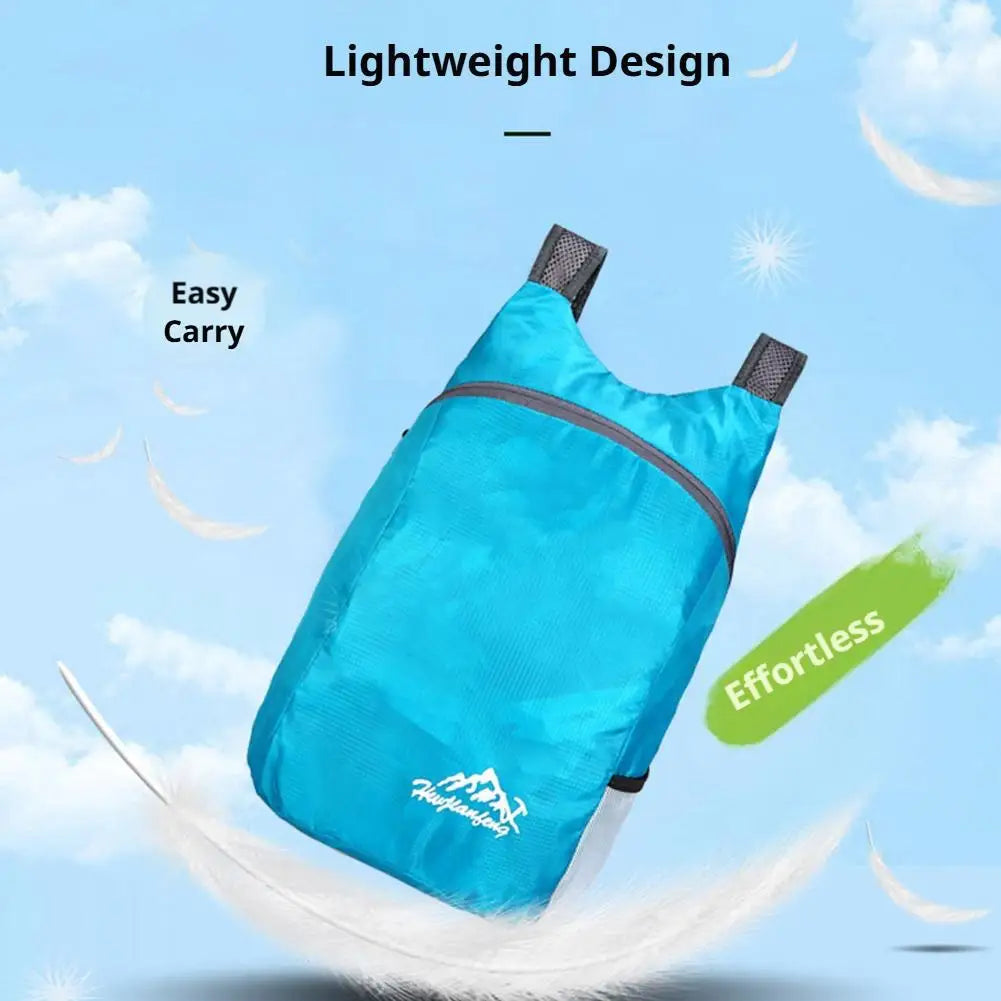 Lightweight Foldable Backpack Ultralight Outdoor Hiking Bag Portable Waterproof Sports Daypack Multi-color Travel Bag Unisex Peaceful Pleasures Health and Wellness