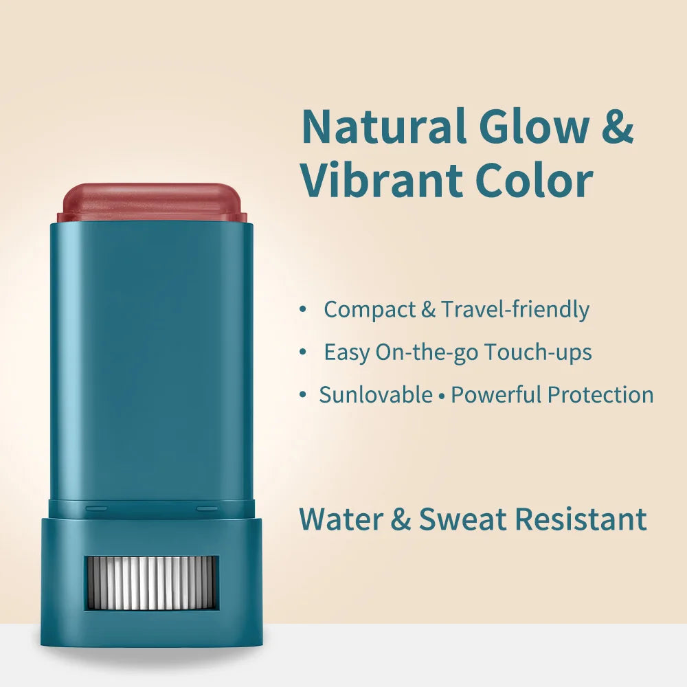 SPF 50 Blush Balm Stick | Buildable, Hydrating, Sweat Resistant