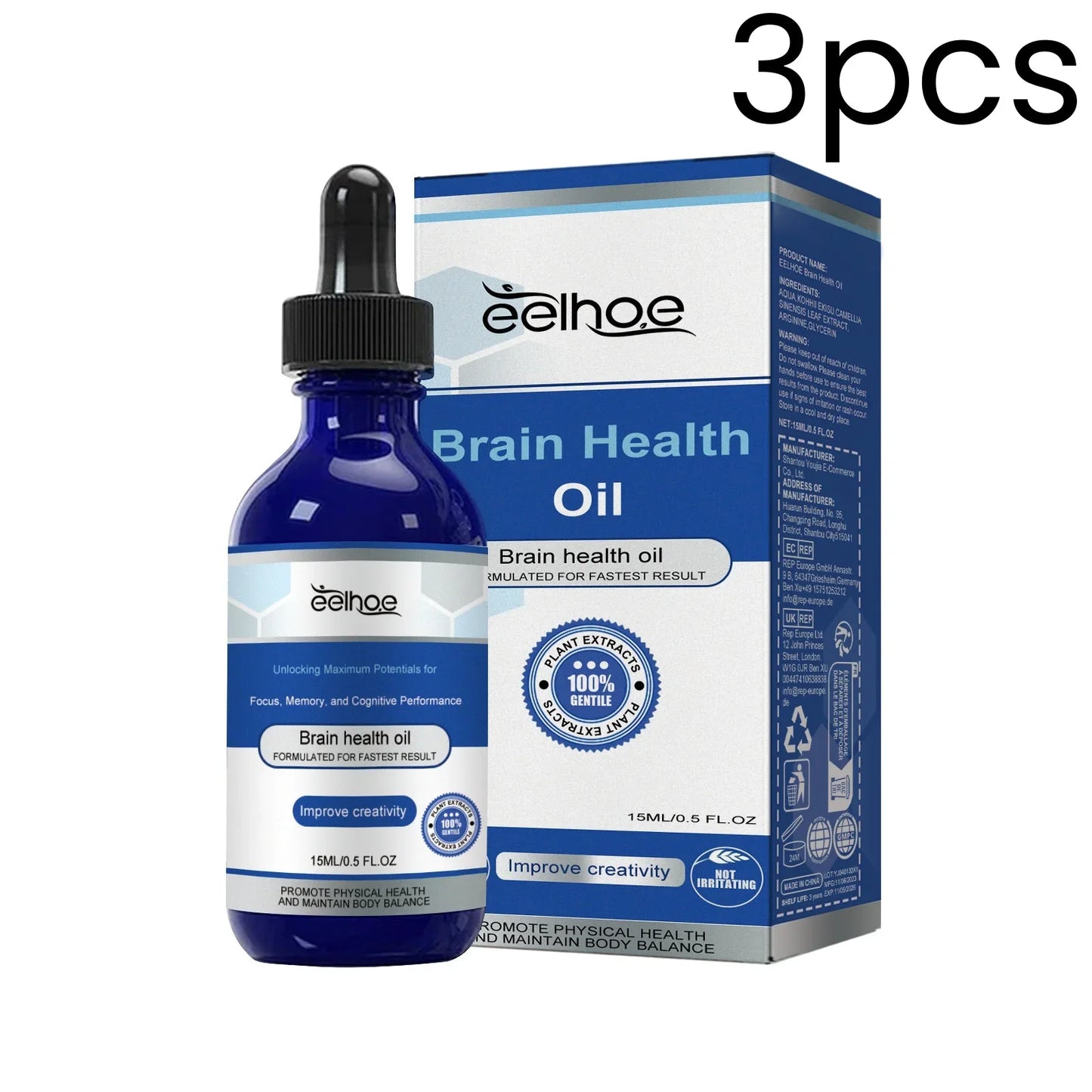EELHOE Brain Health Oil – Focus & Cognitive Support 15ml