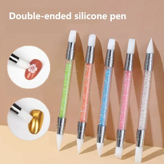 5-Piece Silicone Nail Art Sculpting & Embossing Pen Set Nail Art Tool Set Peaceful Pleasures Health and Wellness
