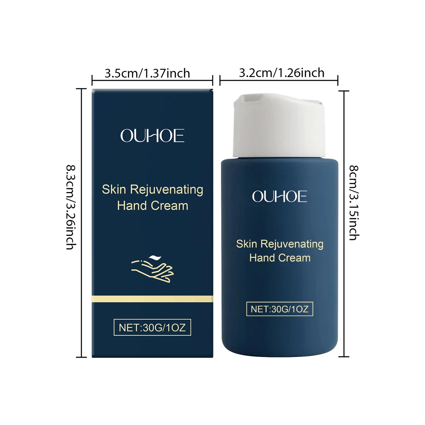 Hand Cream with Niacinamide, Retinol & Hyaluronic Acid – 30g