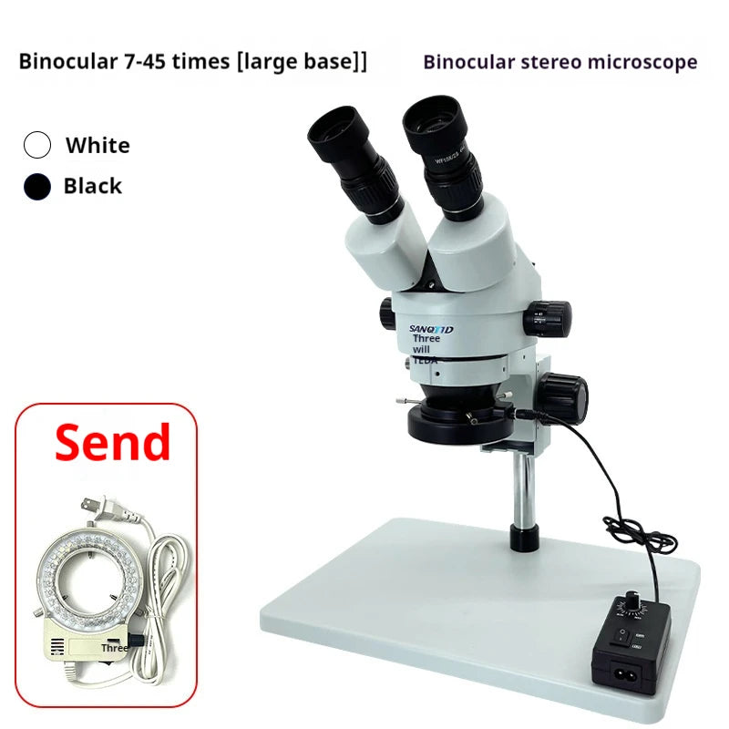 7-45X Binocular Microscope for Mobile Phone Maintenance, Circuit Board Inspection, and Stereo Vision Microscope Peaceful Pleasures Health and Wellness 1