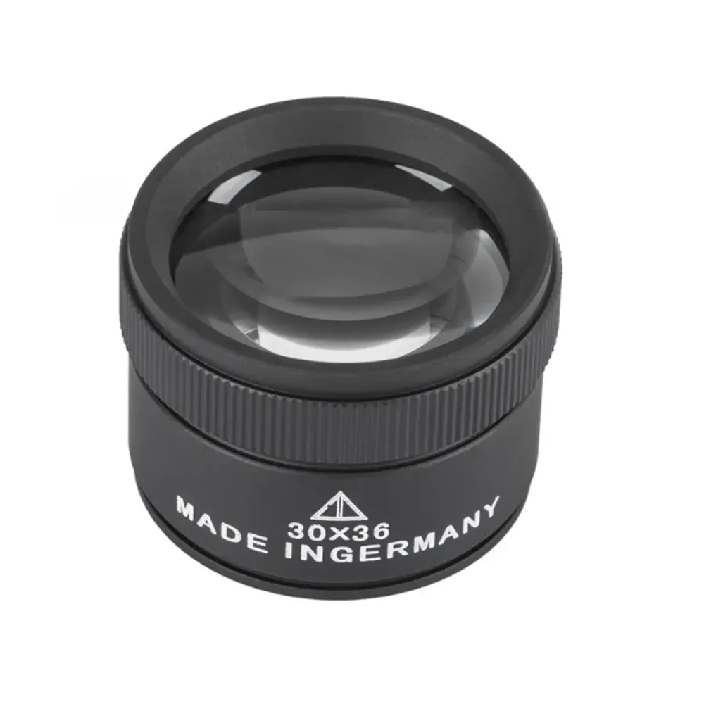 Optical Magnifying Glass 30x36 Portable Pocket Electronics Magnifyier For Jewelry Coin Stamps Watch Repair Magnifying Glass Peaceful Pleasures Health and Wellness Black