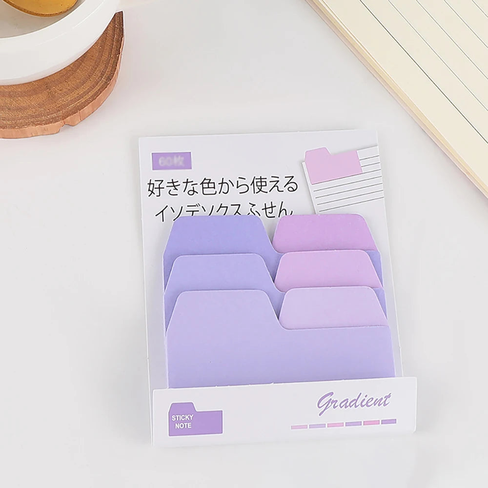 Colorful Gradient Index Stickers Creative Multi-color Office Account