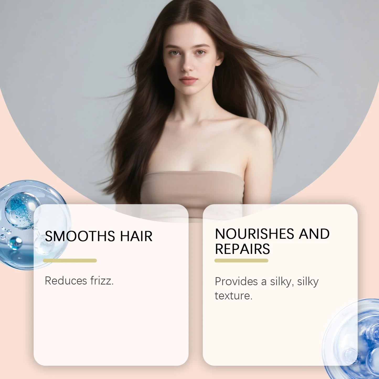 Leave-In Hair Cream – Frizz Control, Nourish & Repair Curly Hair