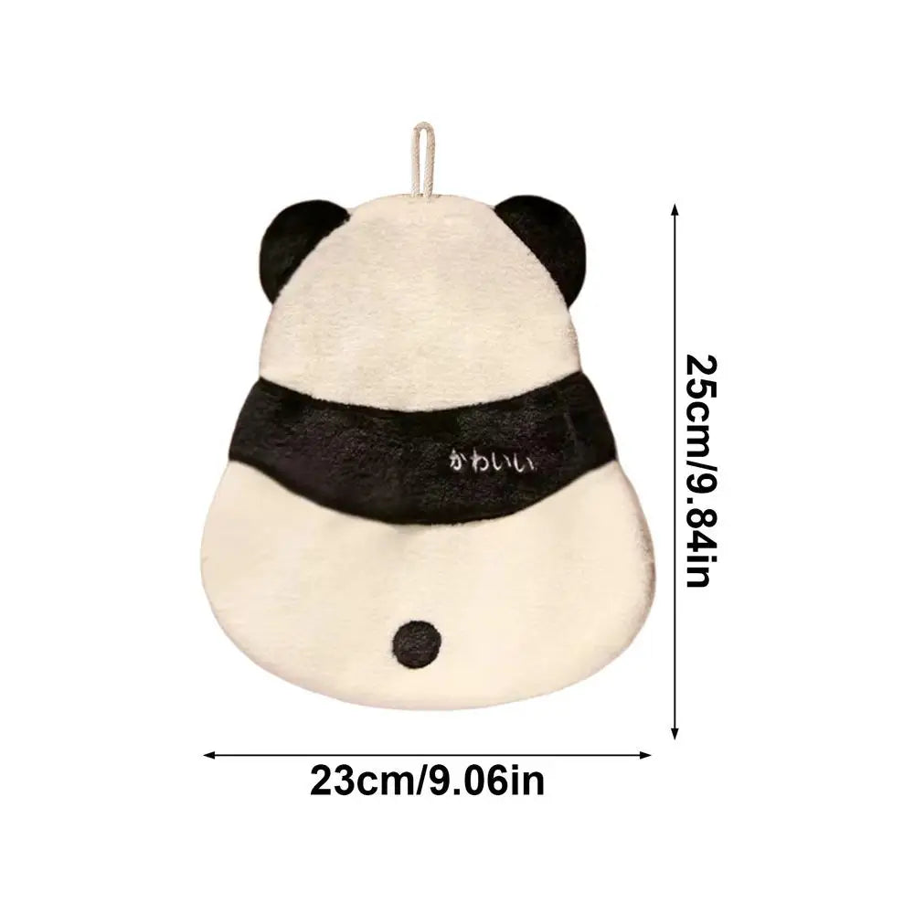Cute Cartoon Hand Towels – Soft Absorbent Coral Fleece Panda & Bee
