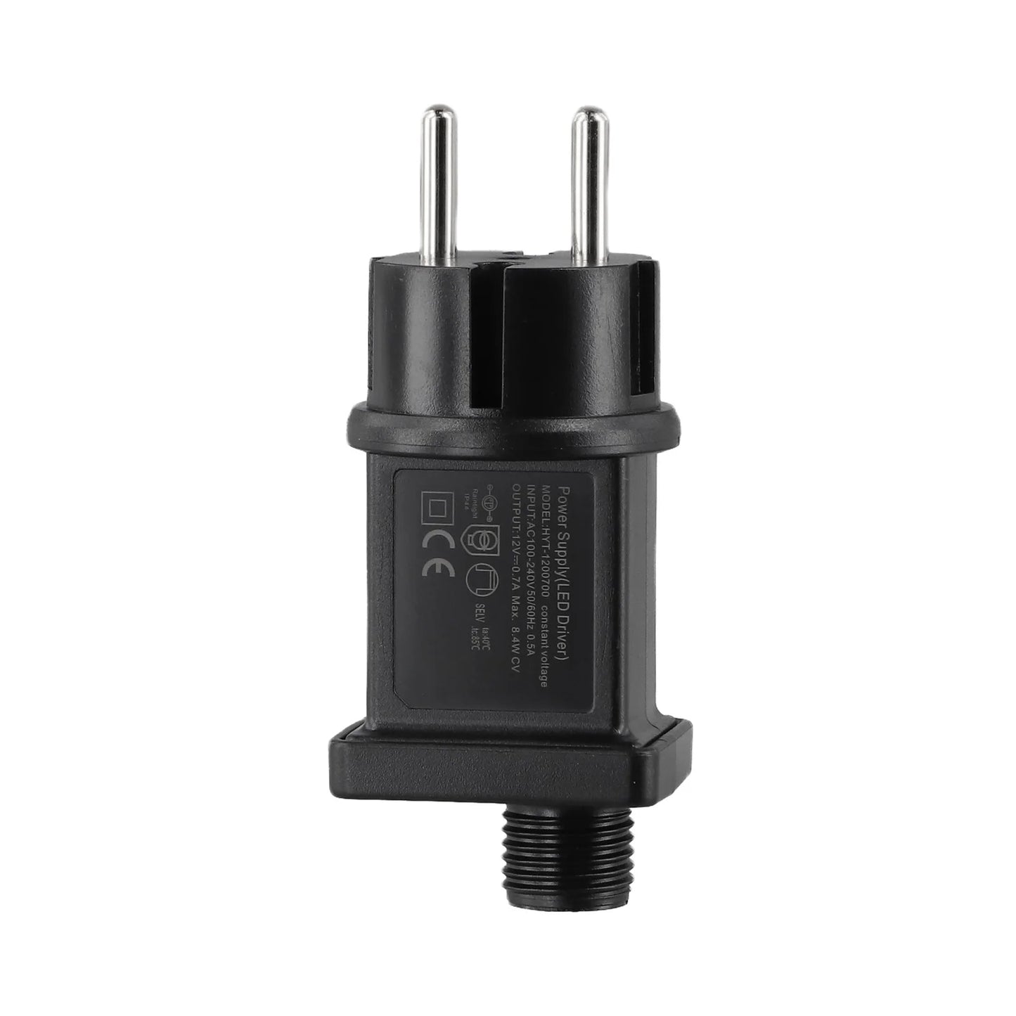 12V LED Fairy Light Power Adapter IP44 Waterproof Transformer 0 5A 1A