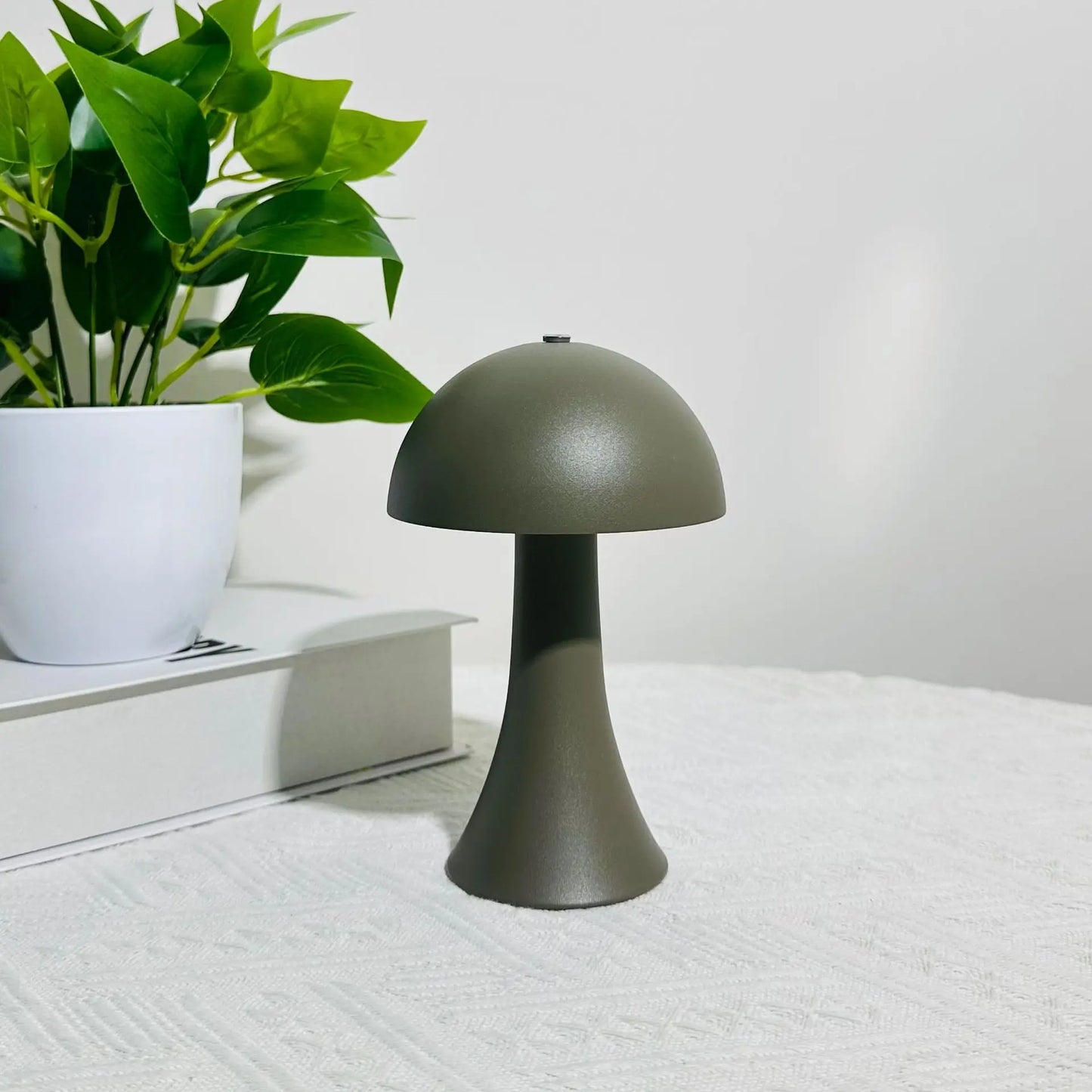 Rechargeable New LED Table Lamp Retro Mushroom Touch Sensor Bedside Lamp For Home Bedroom Restaurant Bar Decor Light Peaceful Pleasures Health and Wellness Light Gray 3 Colors Changeable 0-5W