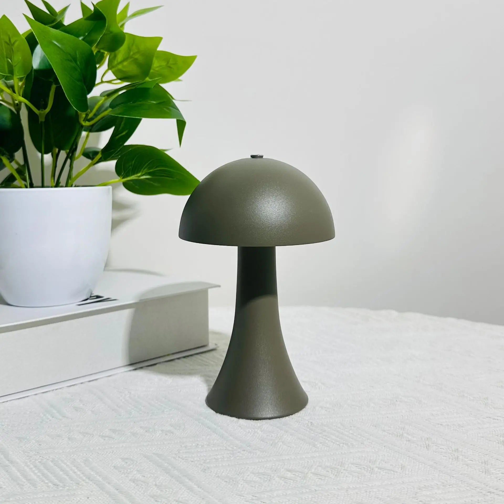 Rechargeable New LED Table Lamp Retro Mushroom Touch Sensor Bedside Lamp For Home Bedroom Restaurant Bar Decor Light Peaceful Pleasures Health and Wellness Light Gray 3 Colors Changeable 0-5W