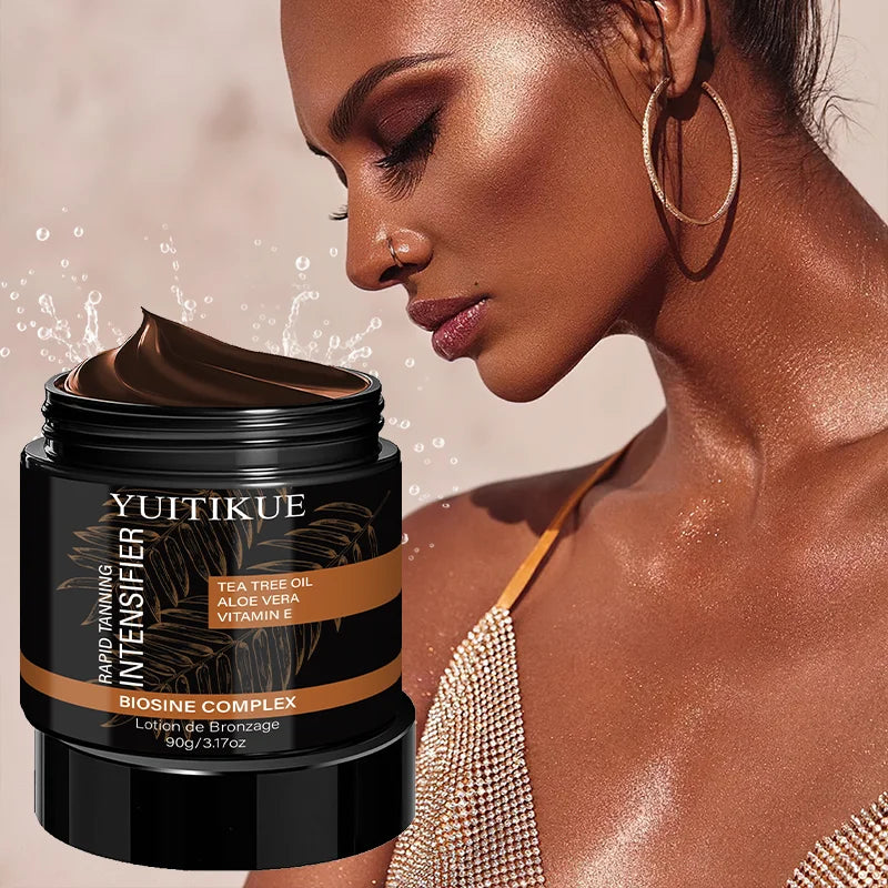 YUITIKUE Rapid Self-Tanning Cream – No Sun Bronze Glow 80g Self-Tanning Cream Peaceful Pleasures Health and Wellness