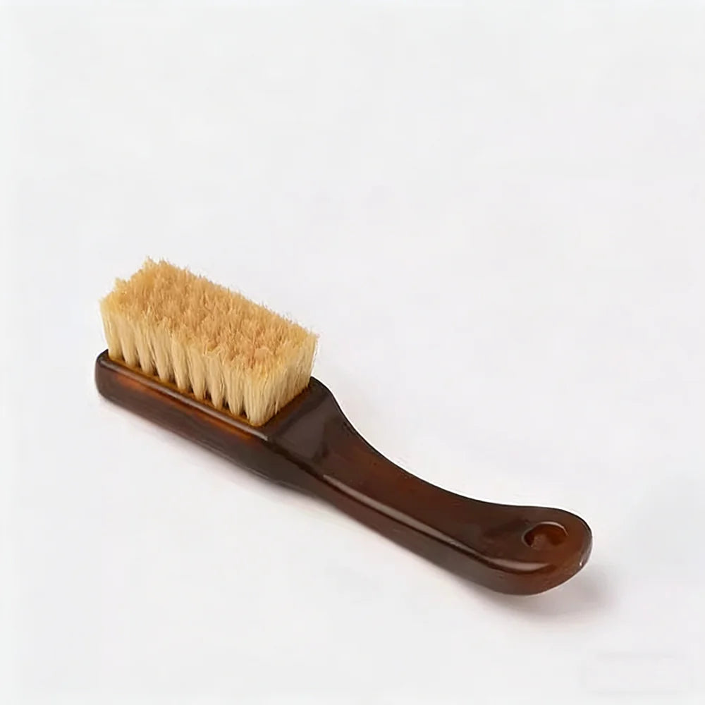 Checkerboard 10000 Bristle Antique Polishing Brush Walnut Olive Pit Deep Cleaning Brightening Polishing Handheld Tool for Home Peaceful Pleasures Health and Wellness Yellow Hard