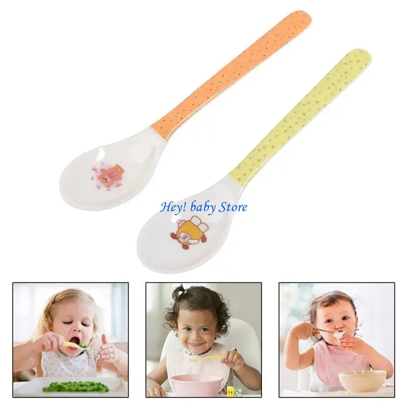 Cartoon Baby Feeding Spoon 0–1 Year | Safe BPA-Free Flatware