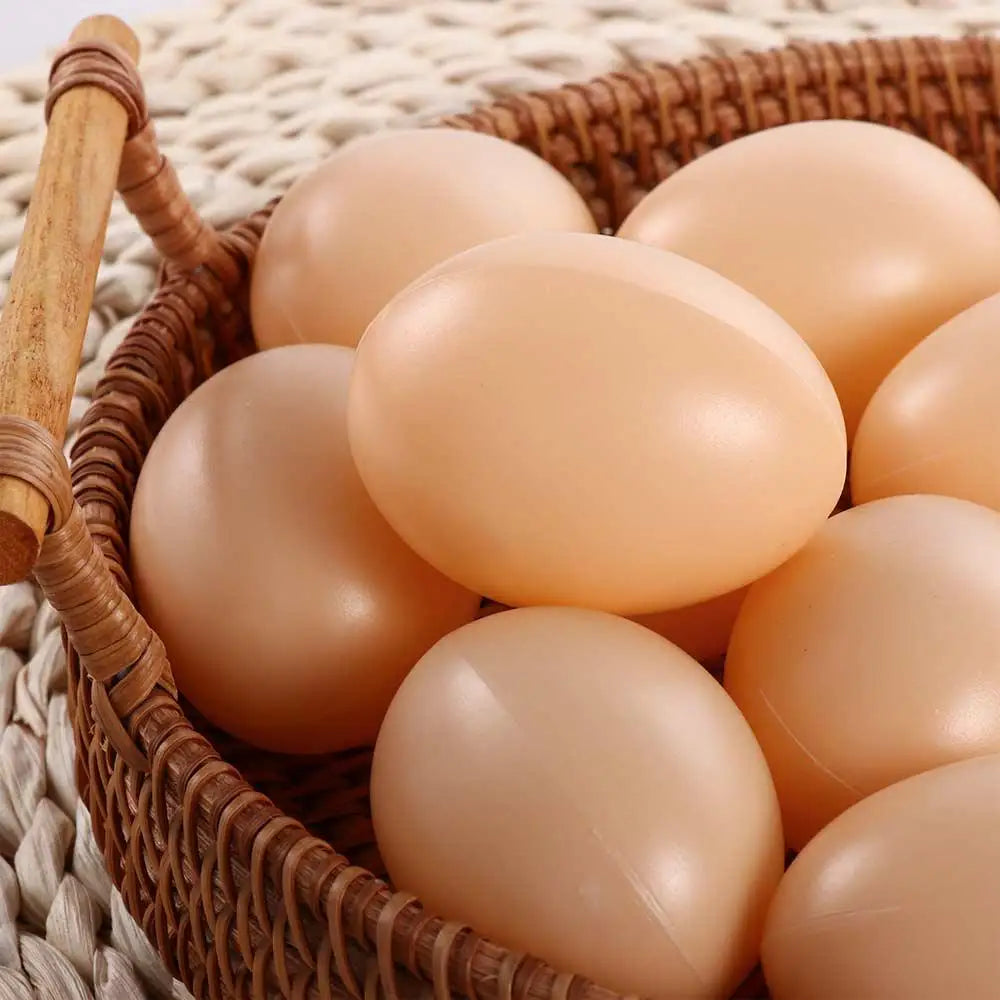 Fake Plastic Eggs Set of 10 – Paintable Easter & Nest Eggs