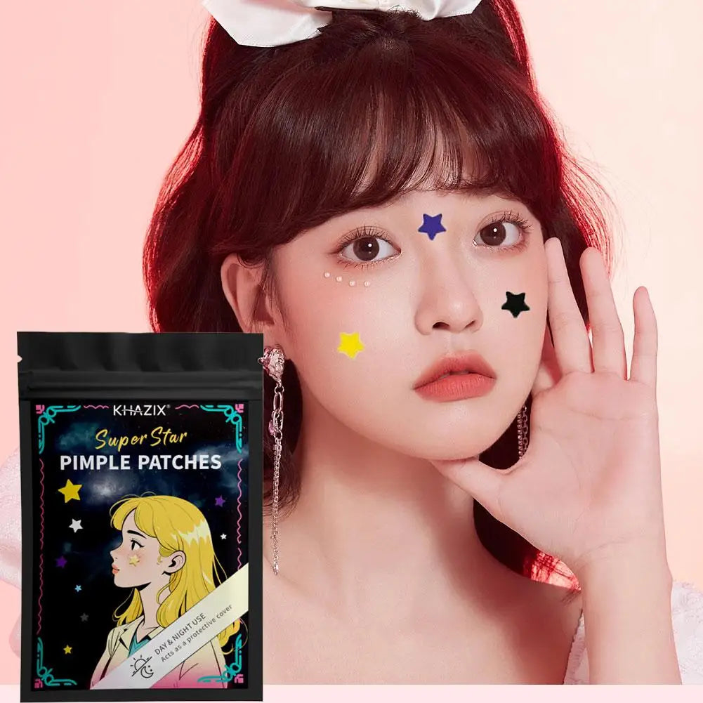 Multi-Color Star Acne Patches – Ultra-Thin Concealer Dots