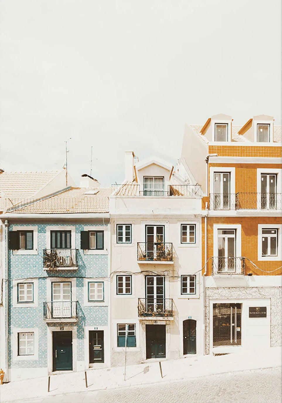 1pc frameless Canvas Painting Portugal European Travel Landscape Poster Neutrals Print Canvas Painting Wall Art Picture for L Peaceful Pleasures Health and Wellness 6 40x60cm Unframed