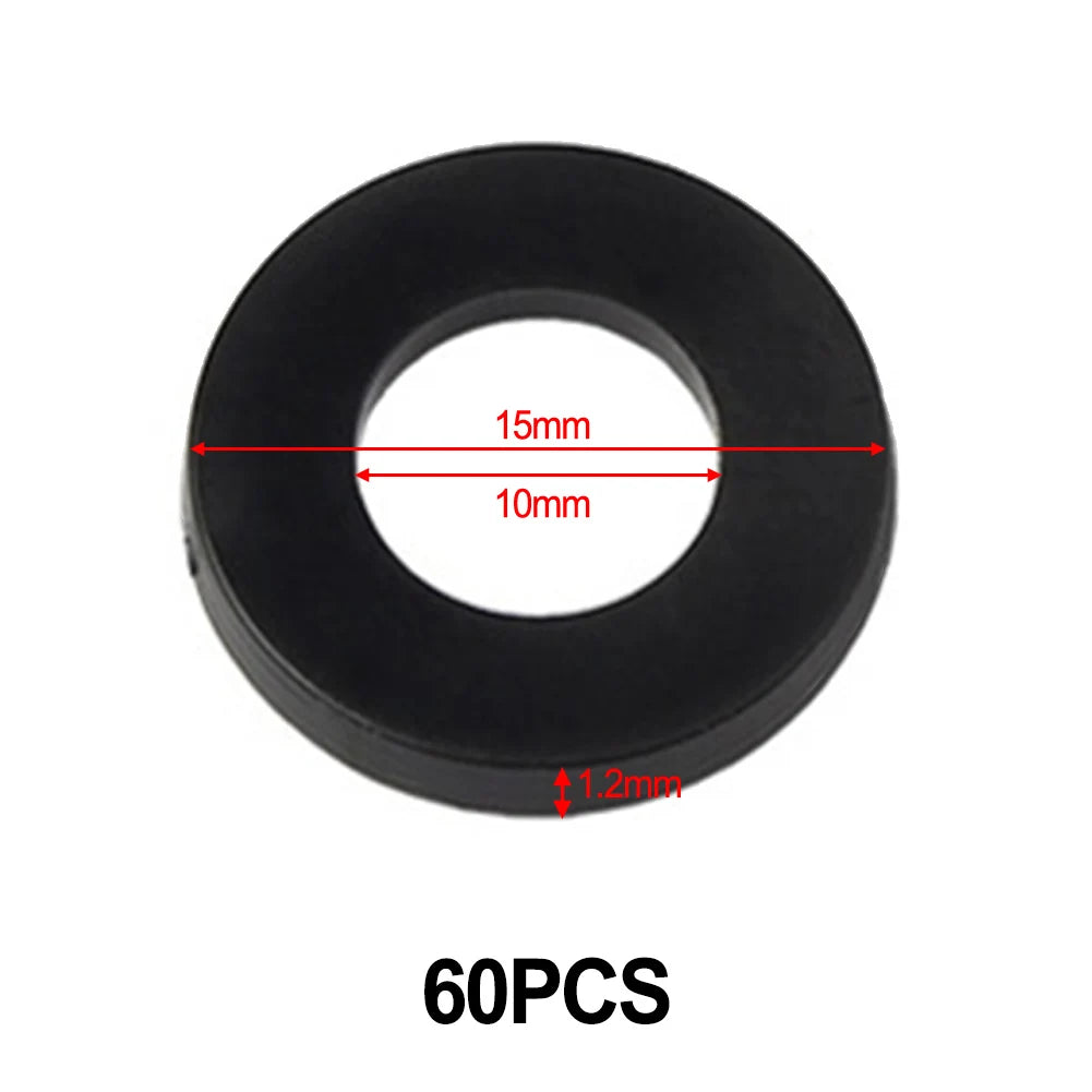 Fitting Rings Washer White Plastic Door Hinge 0 5- Replace Flat Wear