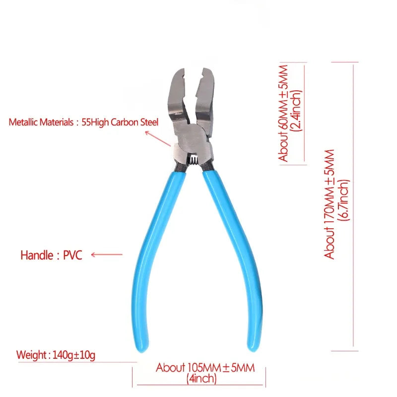 Multifunctional Diagonal Pliers Auto Clip Pliers Wire Stripper Rivet Tightening Staple Screwdriver Removal Auto Repair Hand Tool Peaceful Pleasures Health and Wellness 1PC