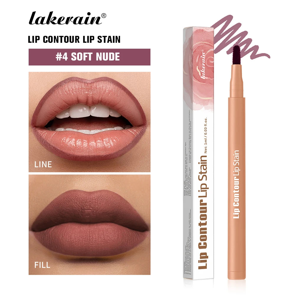 2-in-1 Dual-Tip Lip Contour Stain Pen | Smudge-Proof & Moisturizing