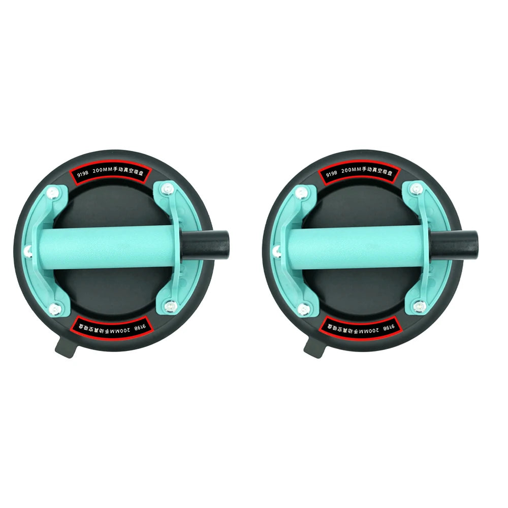 Vacuum Suction Cup 200kg Loading Capacity Heavy Duty Vacuum Spreader for Tile Adsorption Granite Glass Lifting 8inch Cup Peaceful Pleasures Health and Wellness 2PC 1
