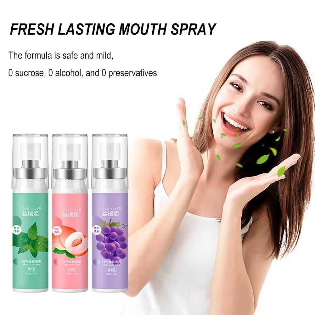 Breath Freshener Spray Fruity Flavor Lychee Watermelon 0 Sucrose 0 Alcohol 0 Preservatives Oral Care Products Breath Freshener Peaceful Pleasures Health and Wellness