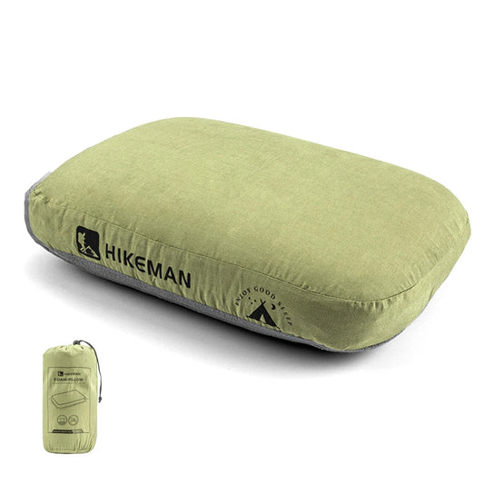 Memory Foam Travel Pillow | Cervical Neck Support Camping Camping Travel Pillow Peaceful Pleasures Health and Wellness green