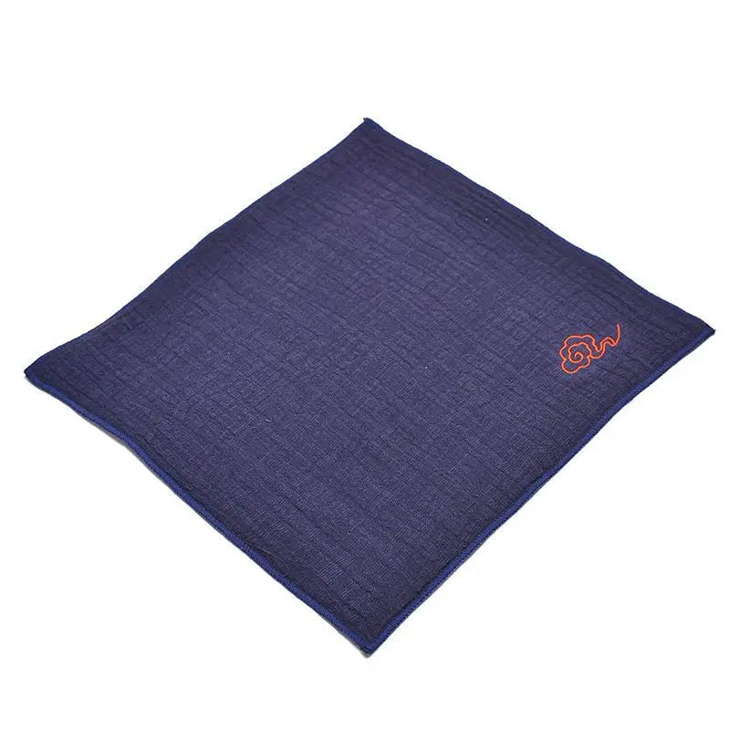 Cotton and linen absorbent tea towel high-end chinoiserie tea table rag thickened tea towel cloth tea set accessories Peaceful Pleasures Health and Wellness