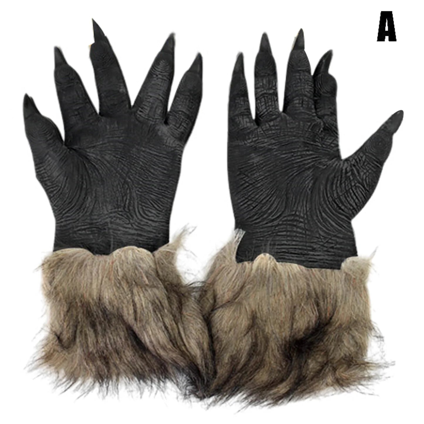 Halloween Theme Wolf Gloves and Mask Halloween Wolf Cosplay Costume Props for Holiday Birthday Gift Peaceful Pleasures Health and Wellness