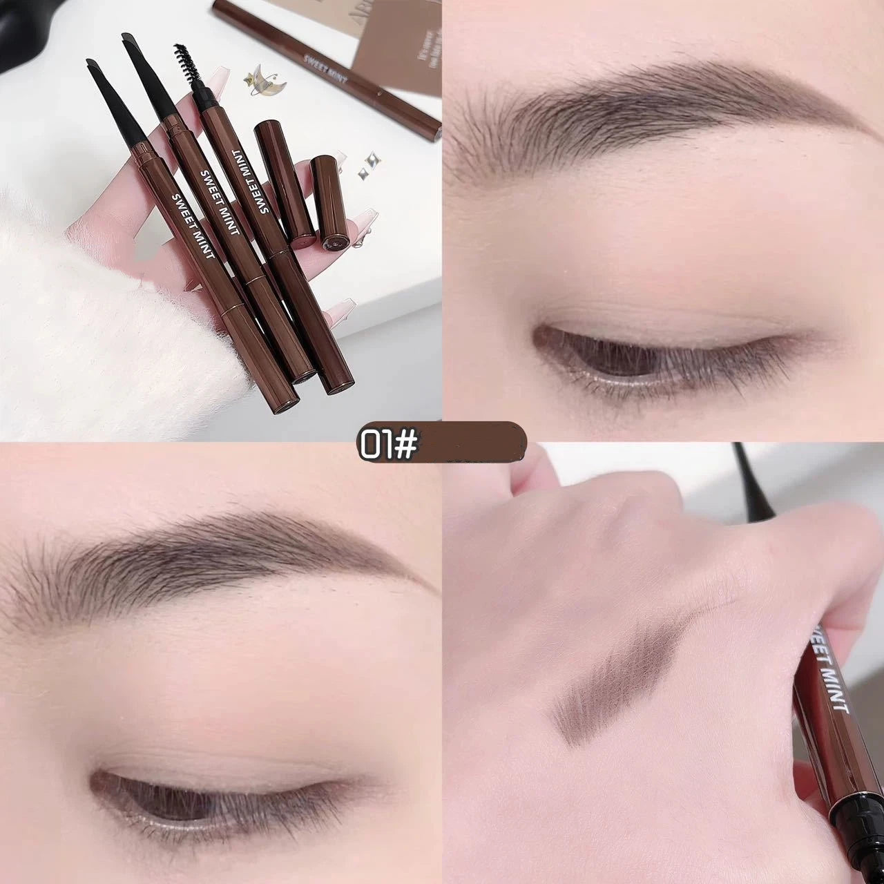 Double-Ended Waterproof Eyebrow Pencil – Ultra Fine & Long Lasting