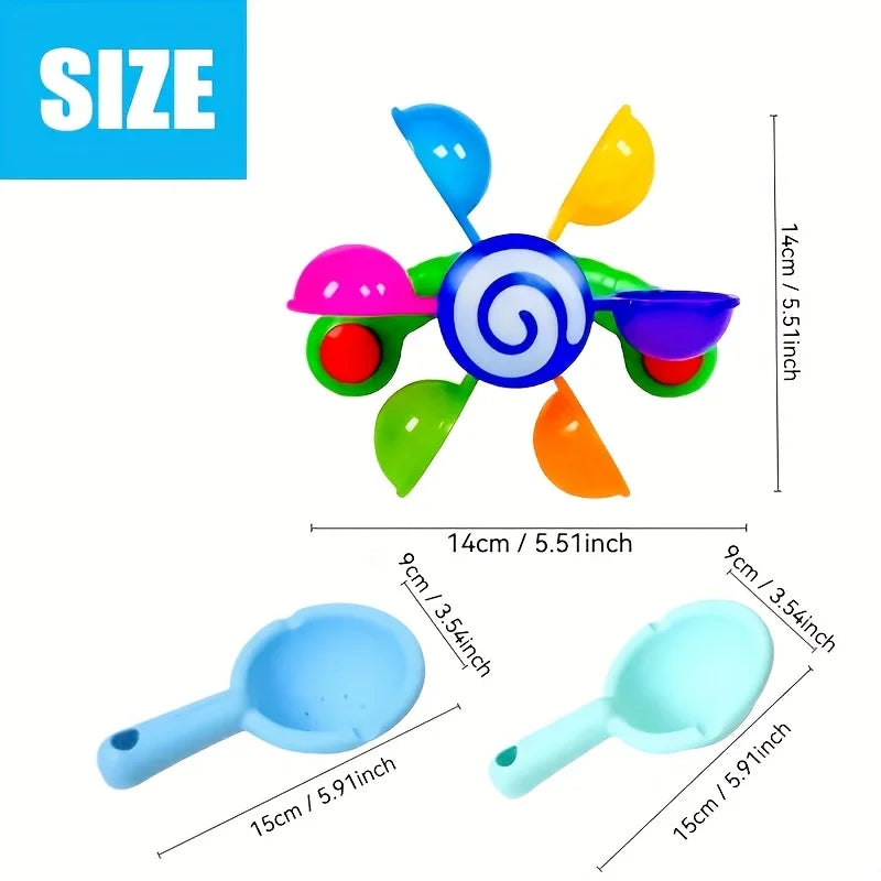 Spinning Bath Toy Windmill | Sensory Play for Kids Ages 3–6