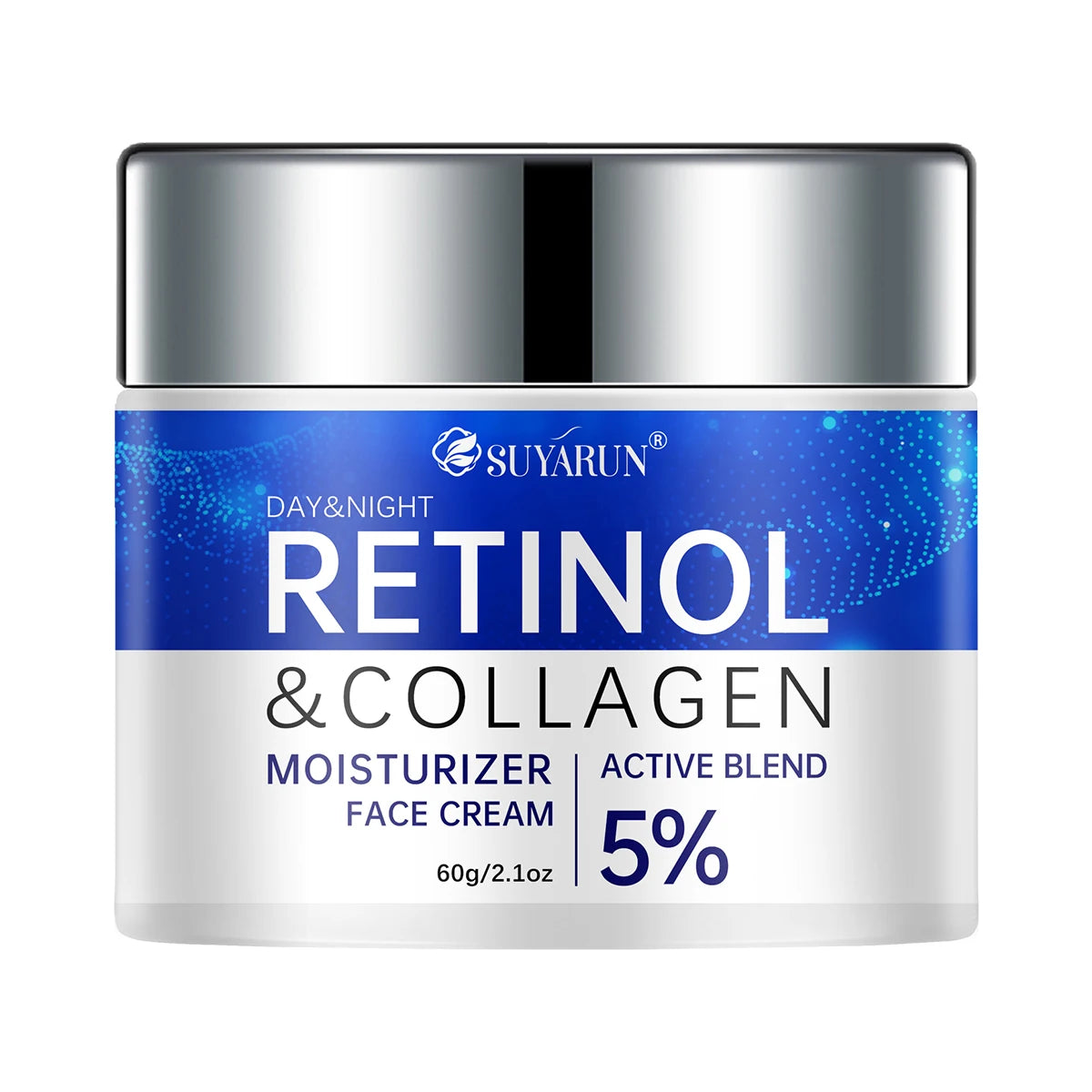 SUYARUN Retinol + Collagen Face Cream - Anti-Aging Wrinkle Reducer & Firming Moisturizer | Hydration Boost for Mature Skin. Peaceful Pleasures Health and Wellness 60g