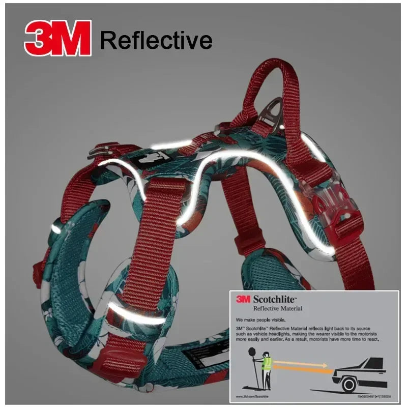 Truelove Pet Explosion-proof Dog Harness Camouflage Reflective Nylon Special Edition and Upgrade Version Easy to Adjust TLH5653 Peaceful Pleasures Health and Wellness