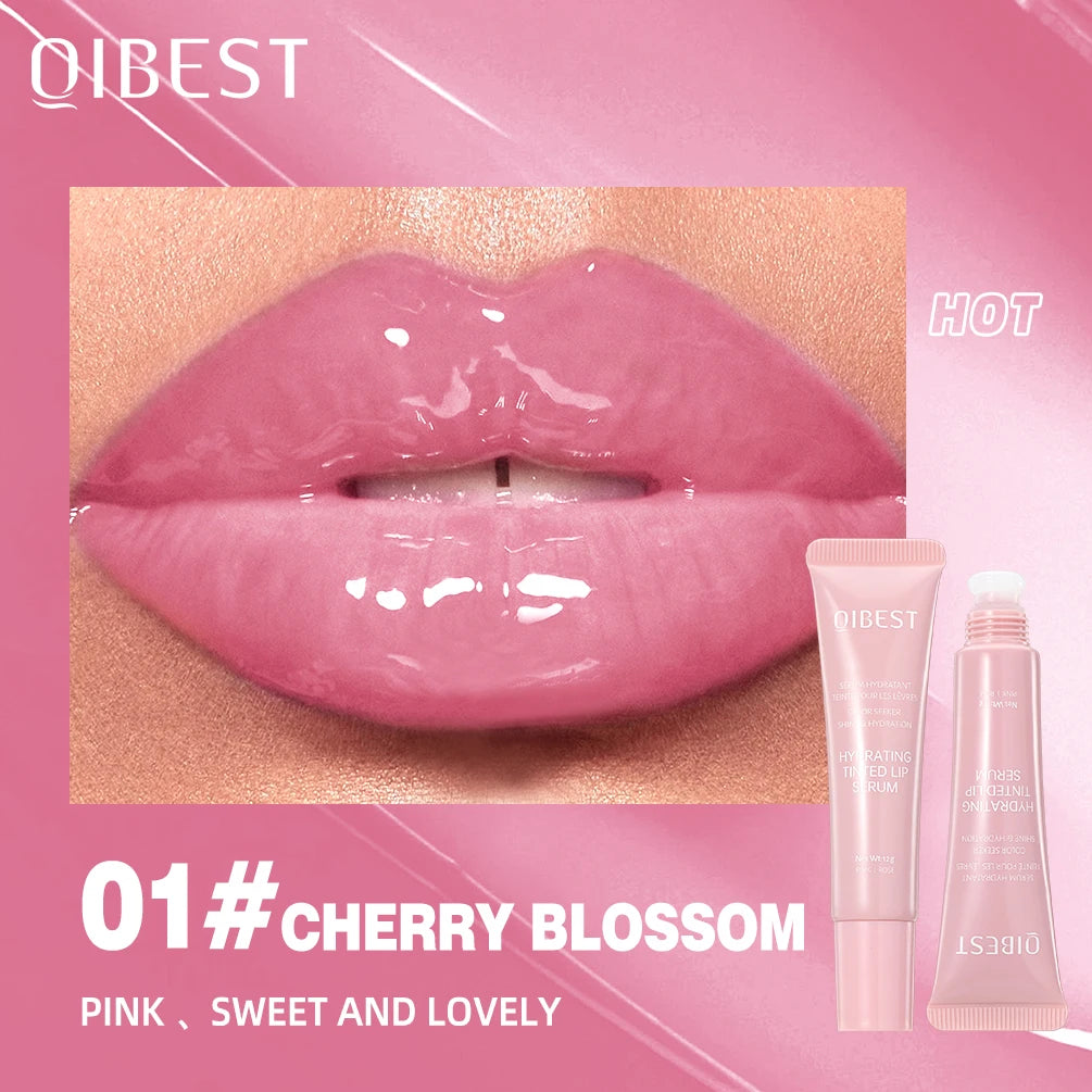 QBIEST Moisturizing Lip Glaze Colored Lipstick Glass Makeup Crystal Lip Balm Lipgloss Jelly Lip Color Long Lasting Lip Cosmetics Peaceful Pleasures Health and Wellness 01
