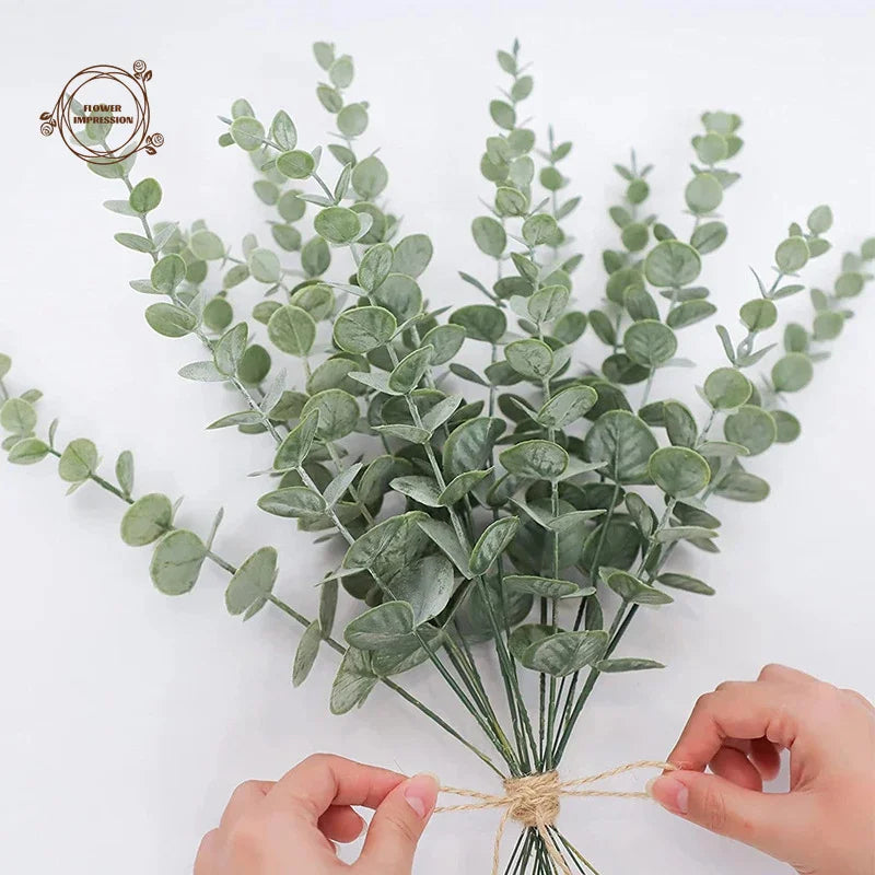 Artificial Eucalyptus Branches 5/10/20pcs – Wedding & Home Décor