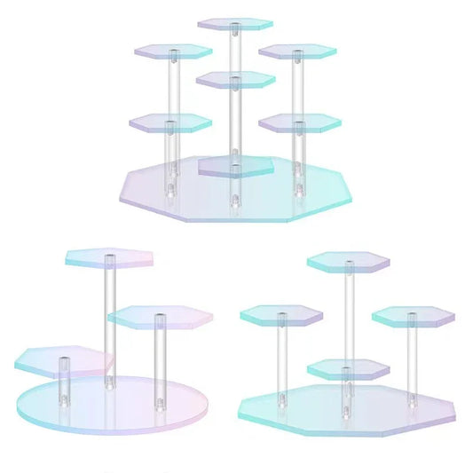 Acrylic Lipstick & Cosmetic Display Rack – 3/4/7 Tier Organizer Acrylic Display Rack Peaceful Pleasures Health and Wellness