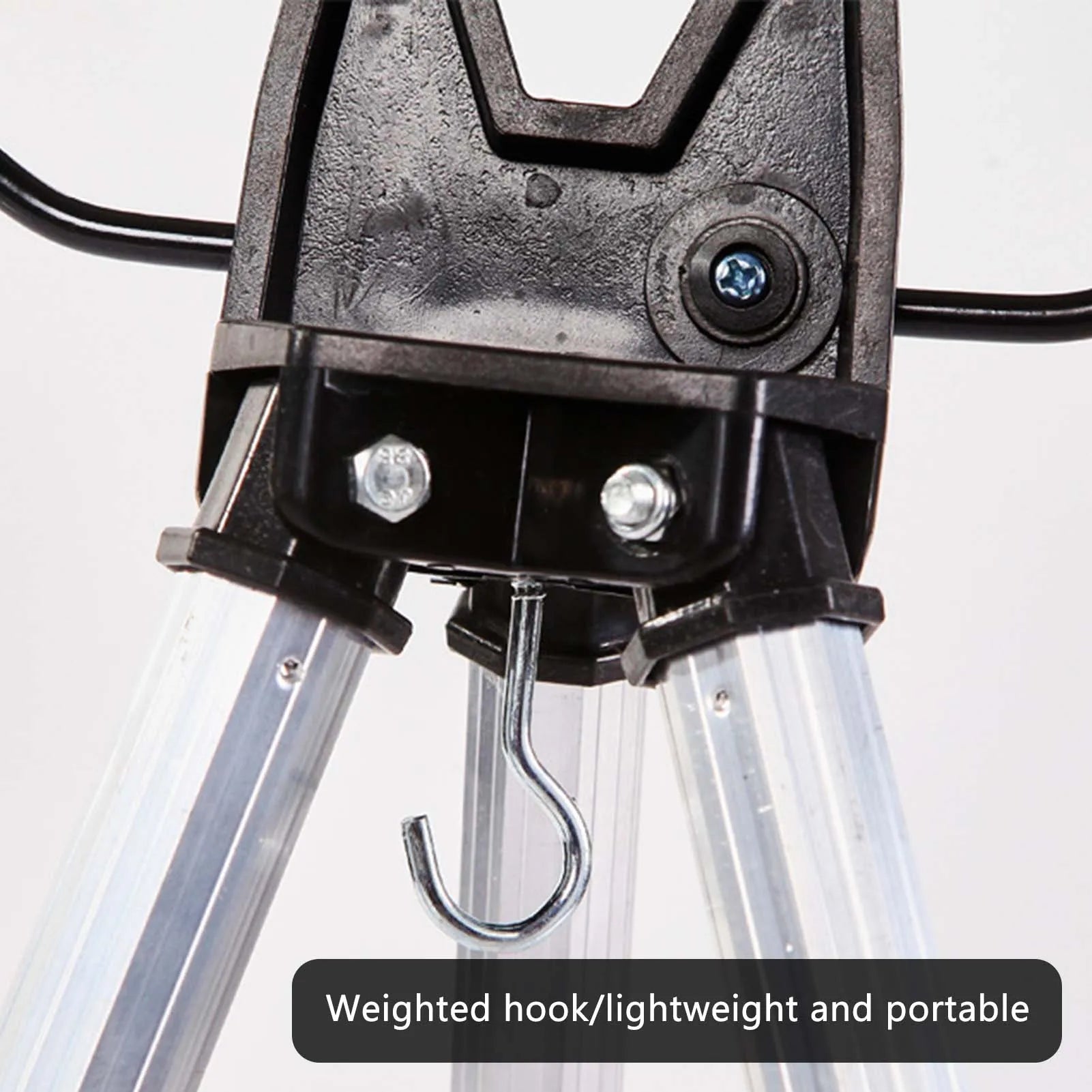 Aluminum Alloy Fishing Rod Holder Portable and Foldable Tripod Ground Support Brackets Fits for Different Sizes of Rods Peaceful Pleasures Health and Wellness