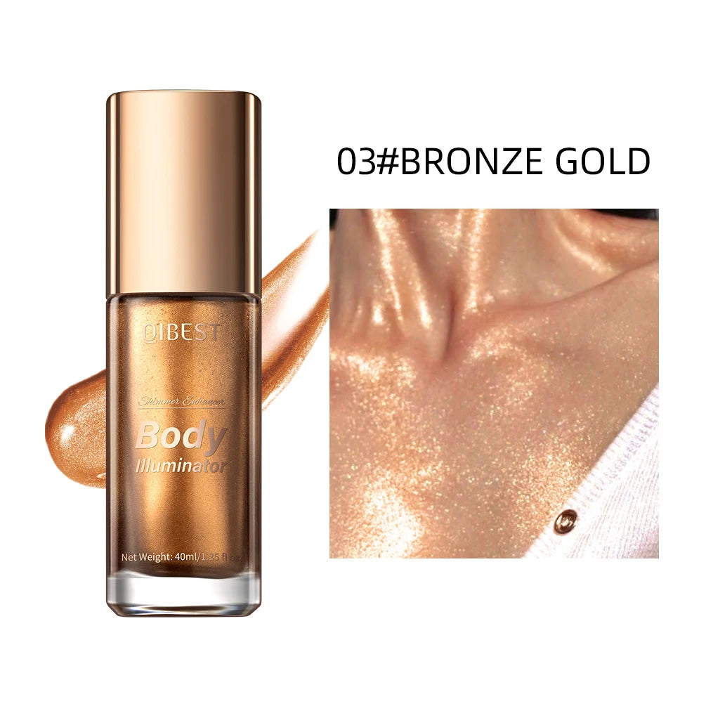 3D Face Brighten Highlighter Cosmetic Shimmer Highlighter Stick Liquid Face Contour Bronze Concealer Cream Makeup Tool 5 Colors Peaceful Pleasures Health and Wellness 03 Bronze Gold