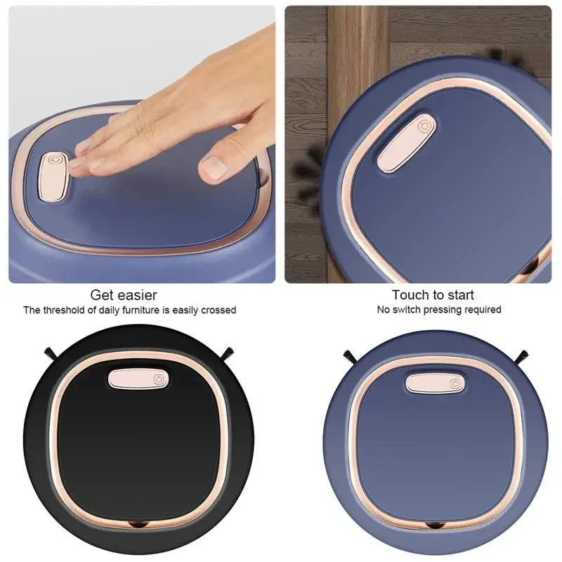 Automatic Sweeping Robot Home Sweeper Lazy Person Intelligent 3-in-1 Sweeping Machine USB Rechargeable Vacuum Cleaner Peaceful Pleasures Health and Wellness