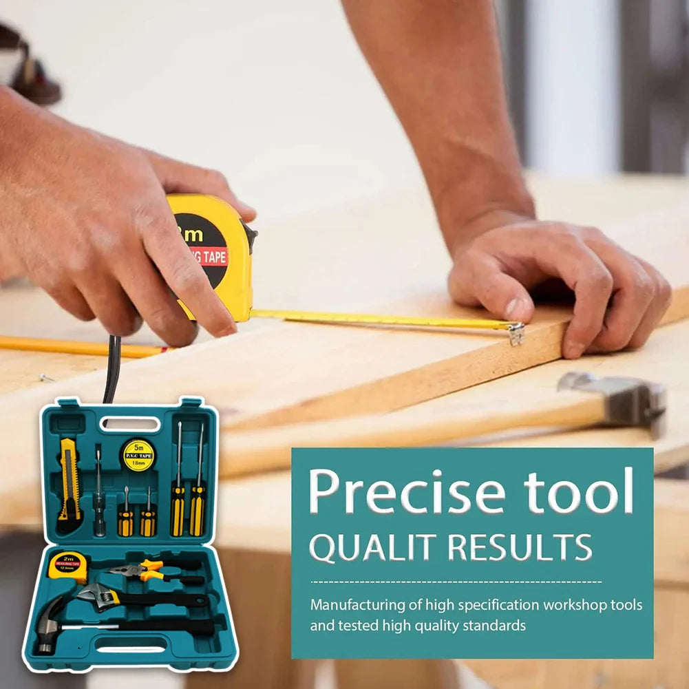 12-Piece Home Tool Set with Case | Portable Essential Kit
