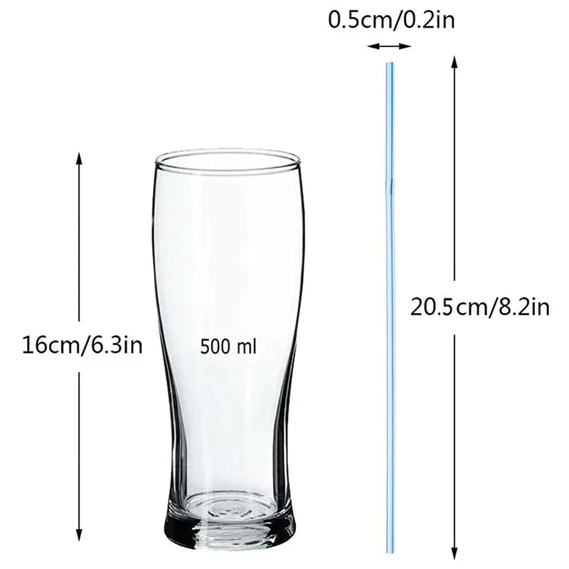 Multicolor Fluorescent Bendable Drinking Straws – Party & Wedding