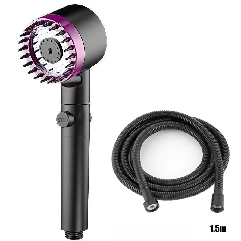 3-Mode Pressurizing Showerhead with Filter & Massage