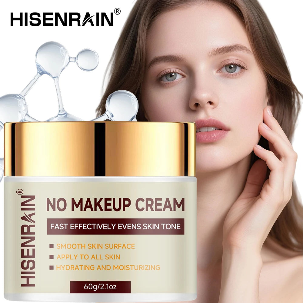 HISENRAIN Hyaluronic Acid & Glycerin BB Cream - Hydrating Tone-Up Moisturizer for Natural Glow & Smooth Skin. Peaceful Pleasures Health and Wellness