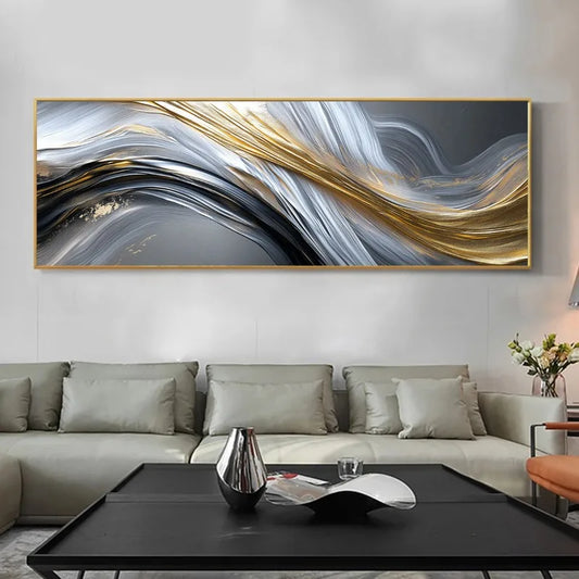 Abstract Streamline Canvas Wall Art | Modern Unframed Home Decor Canvas Wall Art Peaceful Pleasures Health and Wellness