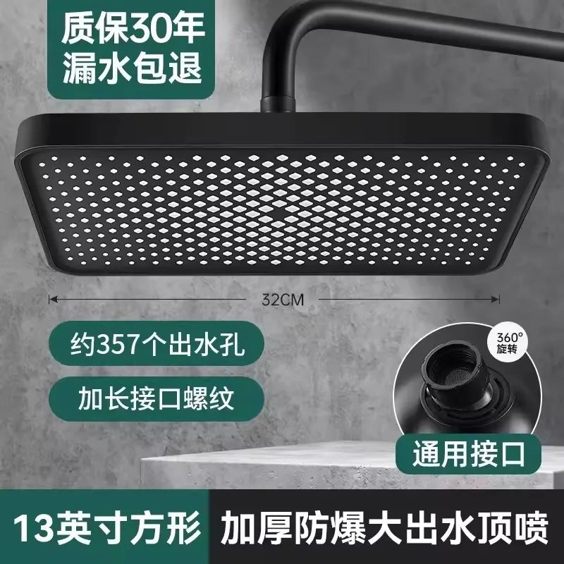 12-Inch Rainfall Shower Head – High Pressure & Water Saving Chrome