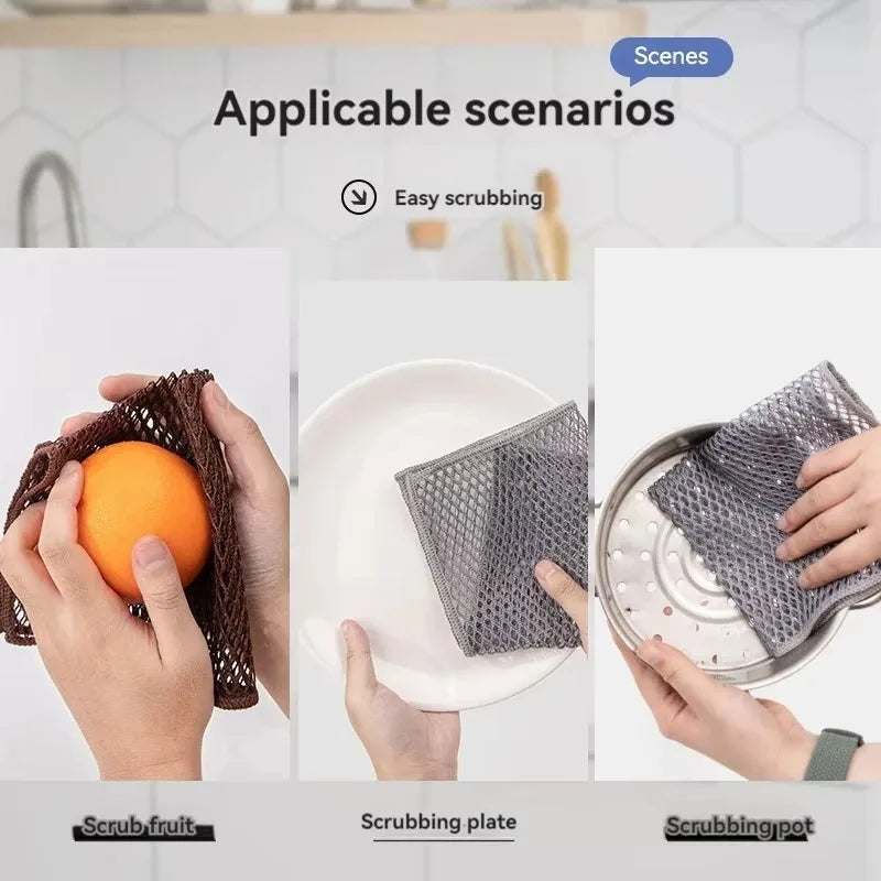 Non-Scratch Wire Dishcloth – Reusable Steel Wool Scrubber