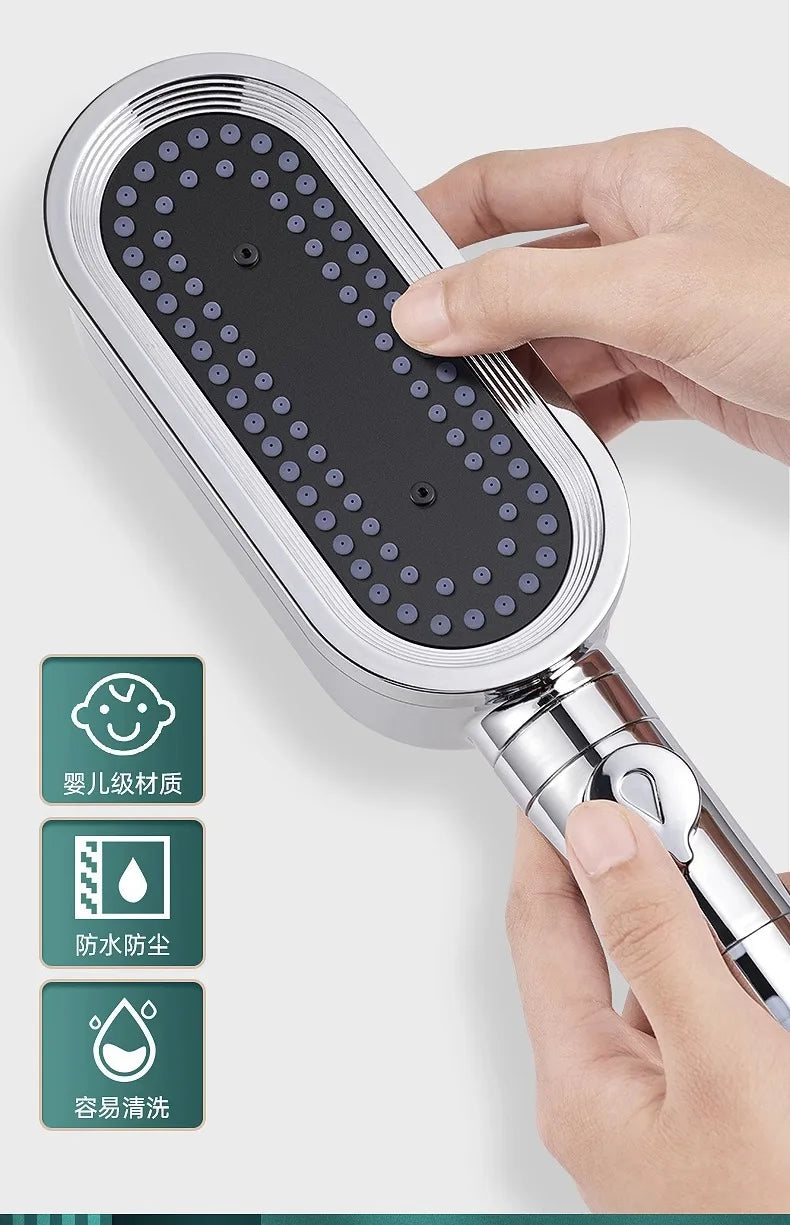 3-Mode High Pressure Handheld Shower Head with Built-In Filter