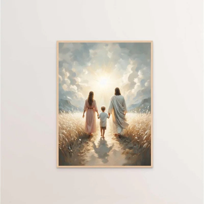 (1pc frameless)Modern Christian Believer Poster Jesus Praying Shepherd Bible Verse Easter Canvas Painting Wall Art for Kids R Peaceful Pleasures Health and Wellness WO2090-13 40x60cm Unframed