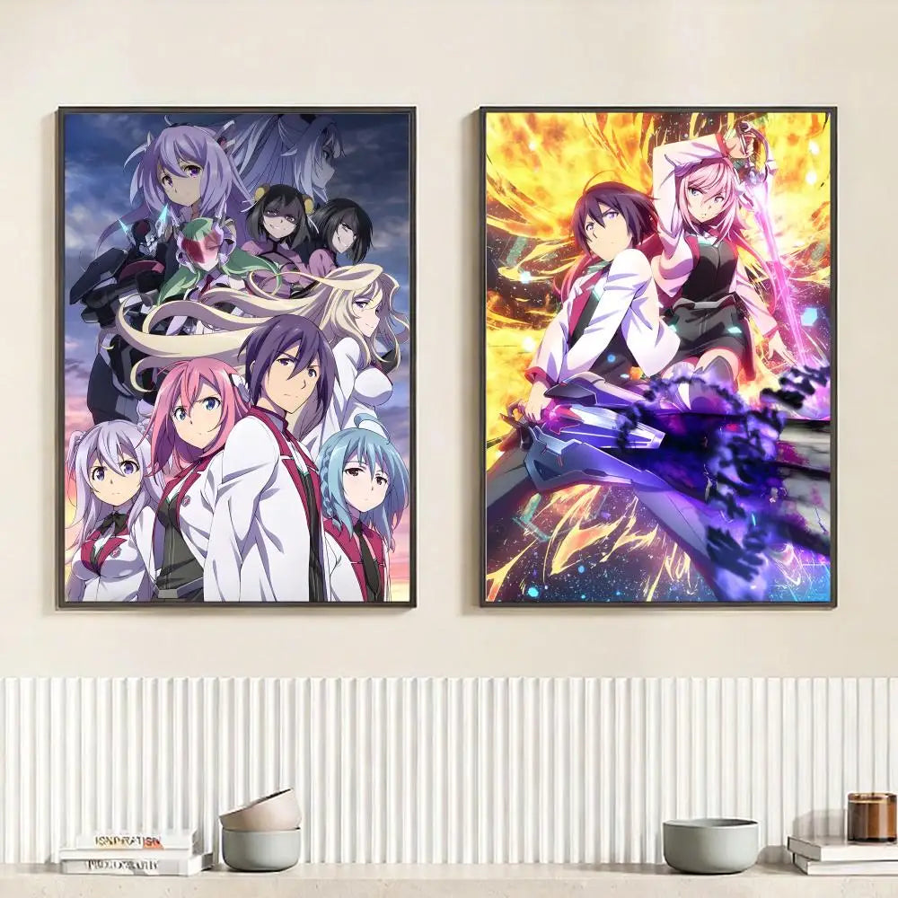 The Asterisk War Anime Poster – HD Self-Adhesive Wall Art Anime Wall Poster Peaceful Pleasures Health and Wellness