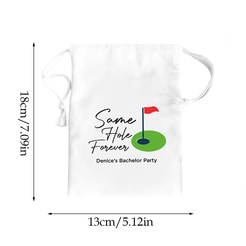 Same Hole Forever Golf Bachelorette Party Gift Bags – 5 Pack Bachelorette Party Bags Peaceful Pleasures Health and Wellness